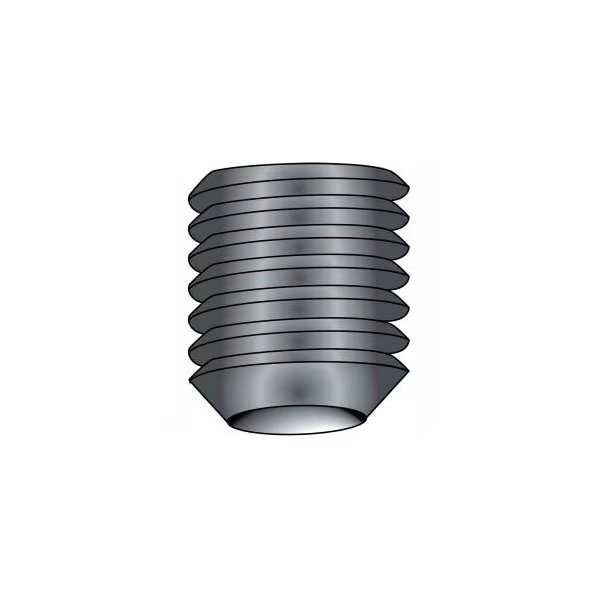 M12-1.75X16  Metric Socket Set Screw Cup Point Imported Plain, Pkg of 25, Kanebridge, Mfr#: M12016SSC